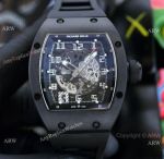 Replica Richard Mille RM 010 So Black Ceramic Arabic Dial Watches